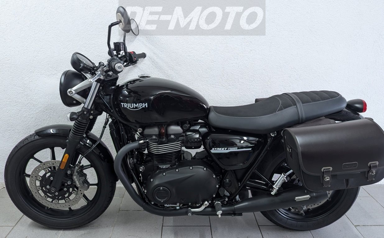 Triumph Street Twin, 900 ABS Taschen 1.Hand Sportauspuff WENIG-KM TOP