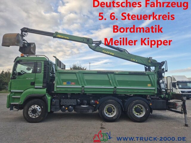 MAN TGS 26.500 6x4 Meiller + Kran + Bordmatik 137TKM