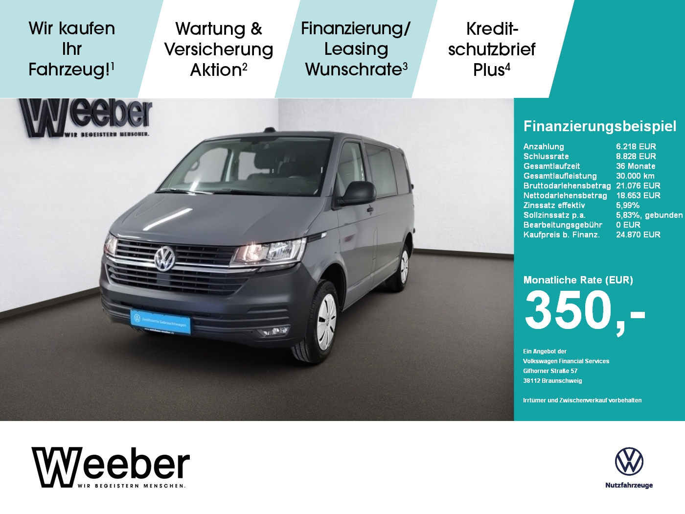 Volkswagen T6.1 Transporter Kasten 2.0 TDI Trendline EcoPro