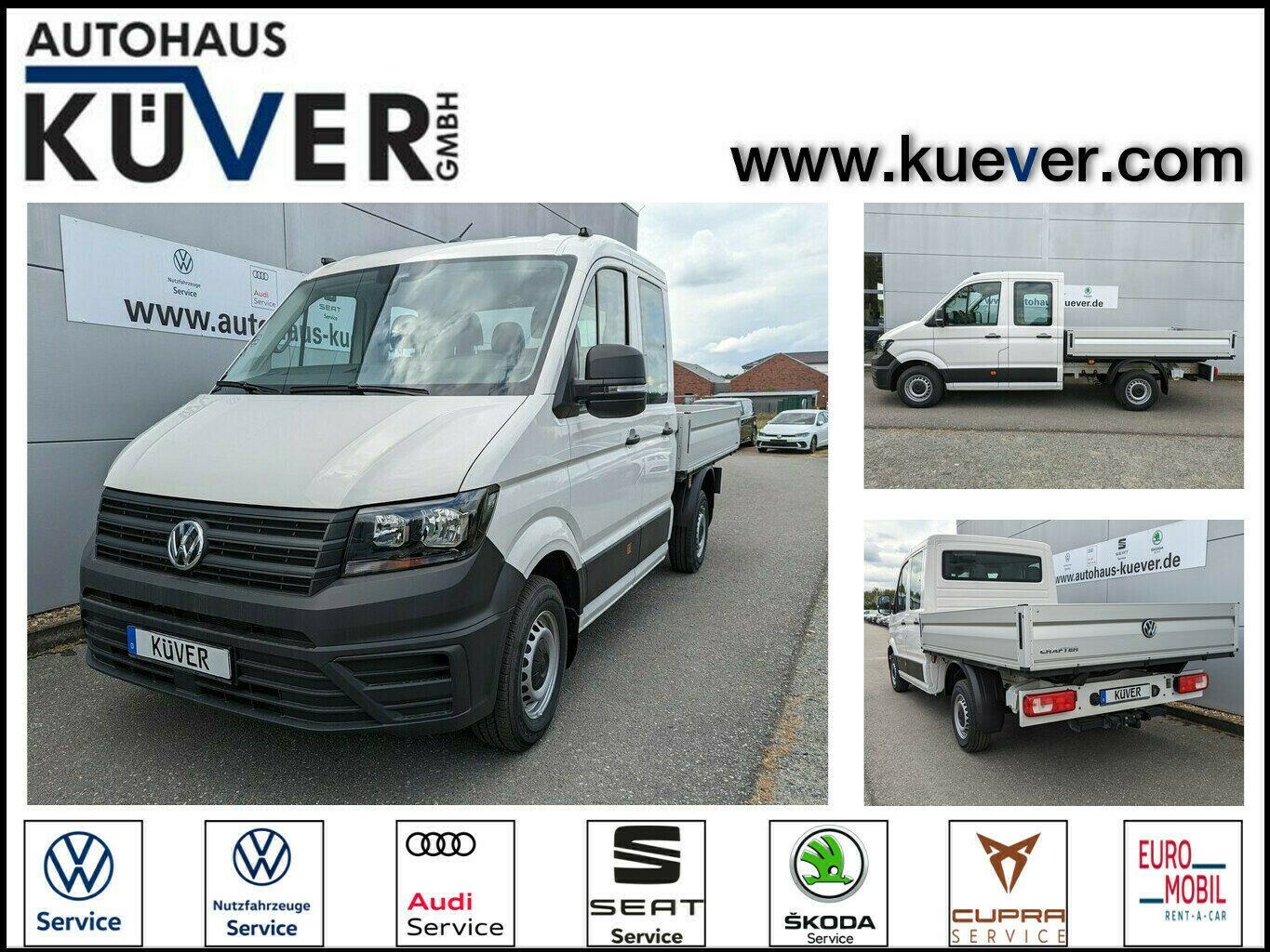 Volkswagen Crafter Doka 35 Pritsche MR Klima+GRA+AHK