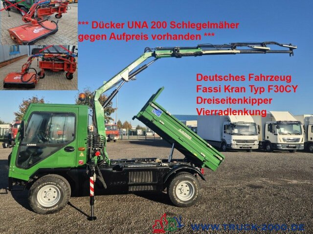 Multicar Ladog 4x4 Kipper mit Fassi Kran 5+6 Steuerkreis