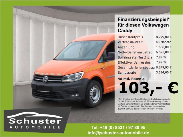 Volkswagen Caddy Kasten KR 2.0TDI*Klima Bluet Nutzlasterhöh