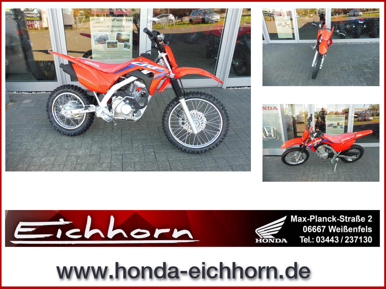 Honda CRF 125 FBP NEU 17/14 Zoll SOFORT VERFÜGBAR