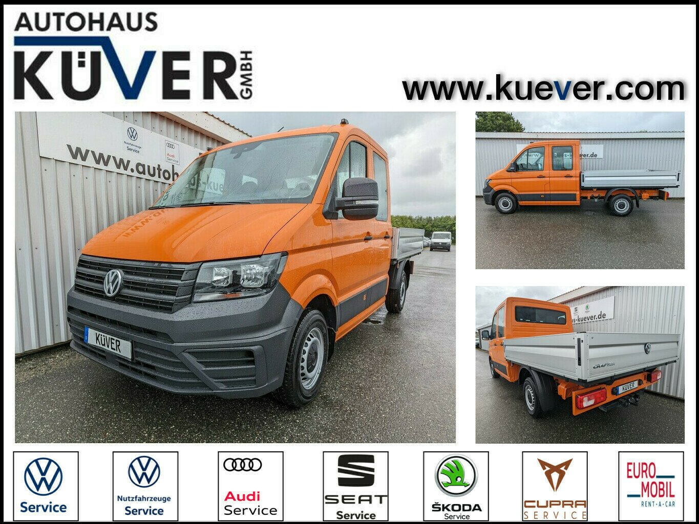 Volkswagen Crafter Doka 35 Pritsche MR Klima+GRA+AHK