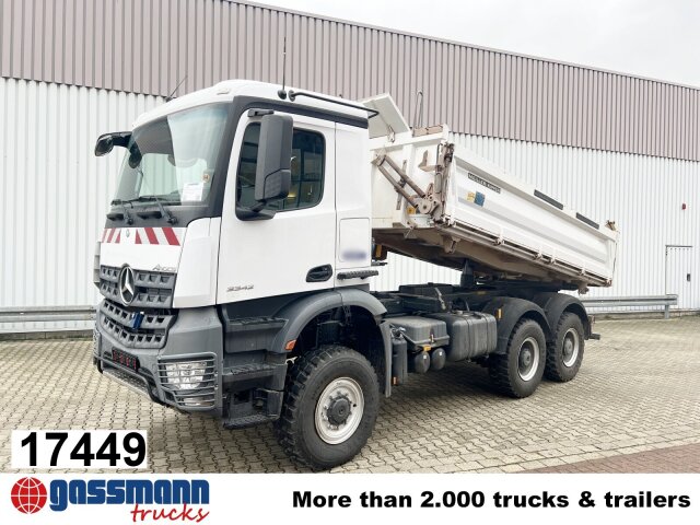 Mercedes-Benz Arocs 3342-45 AK 6x6, Grounder, Einzelbereifung