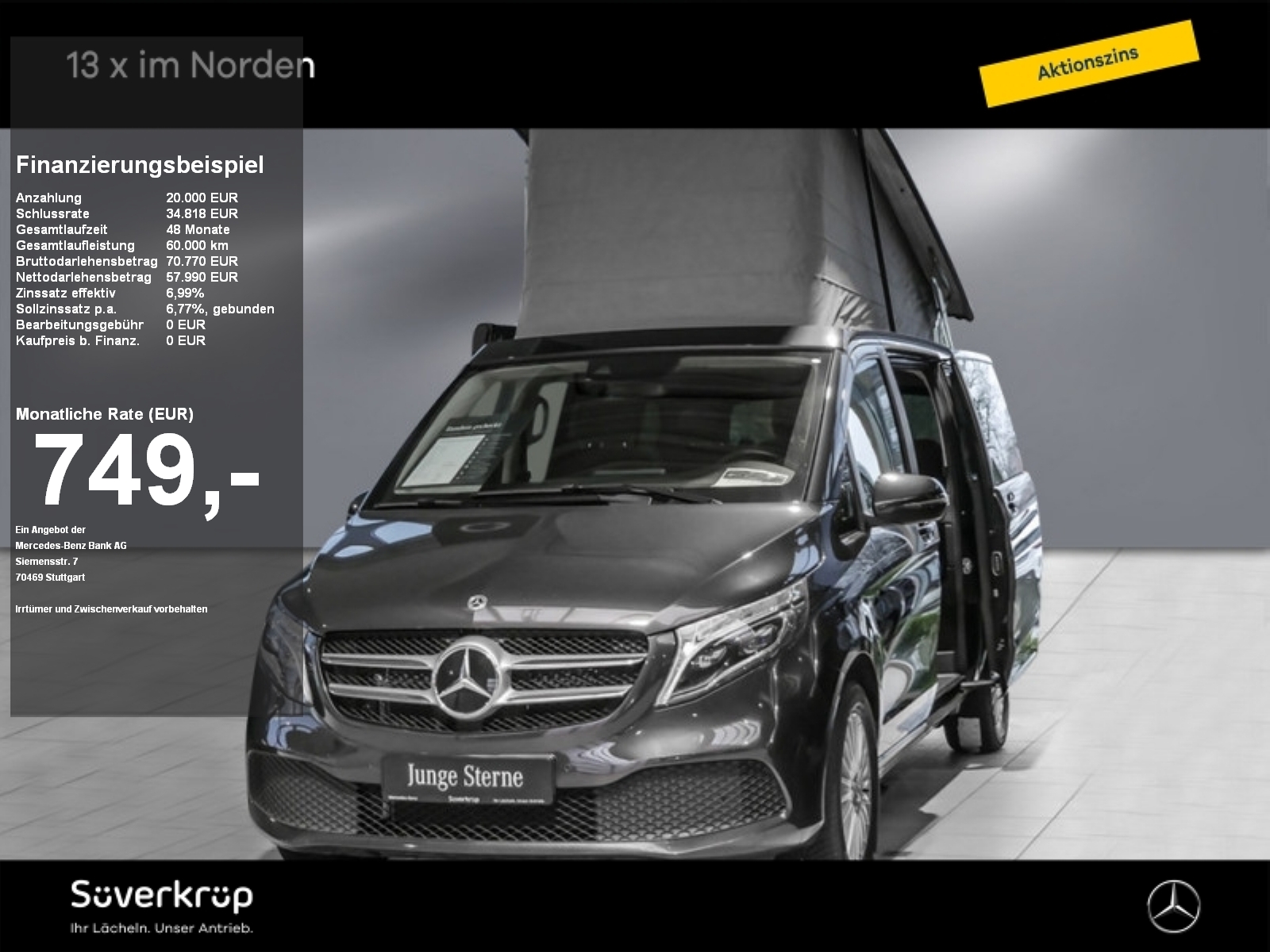 Mercedes-Benz V 300 Marco Polo Horizon 4Matic Markise 2xStandh