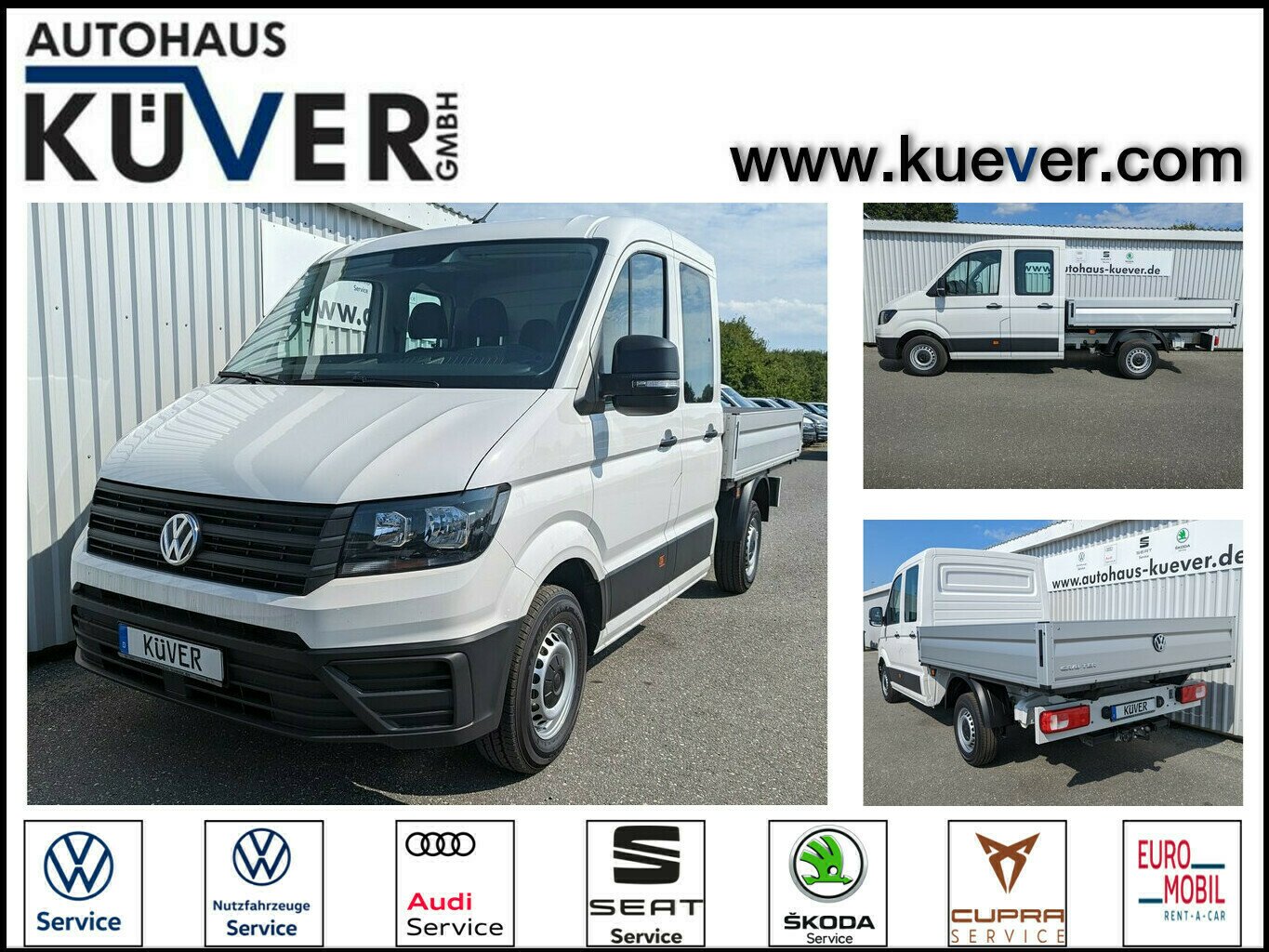 Volkswagen Crafter Doka 35 Pritsche MR 2,0 TDI Klima+AHK