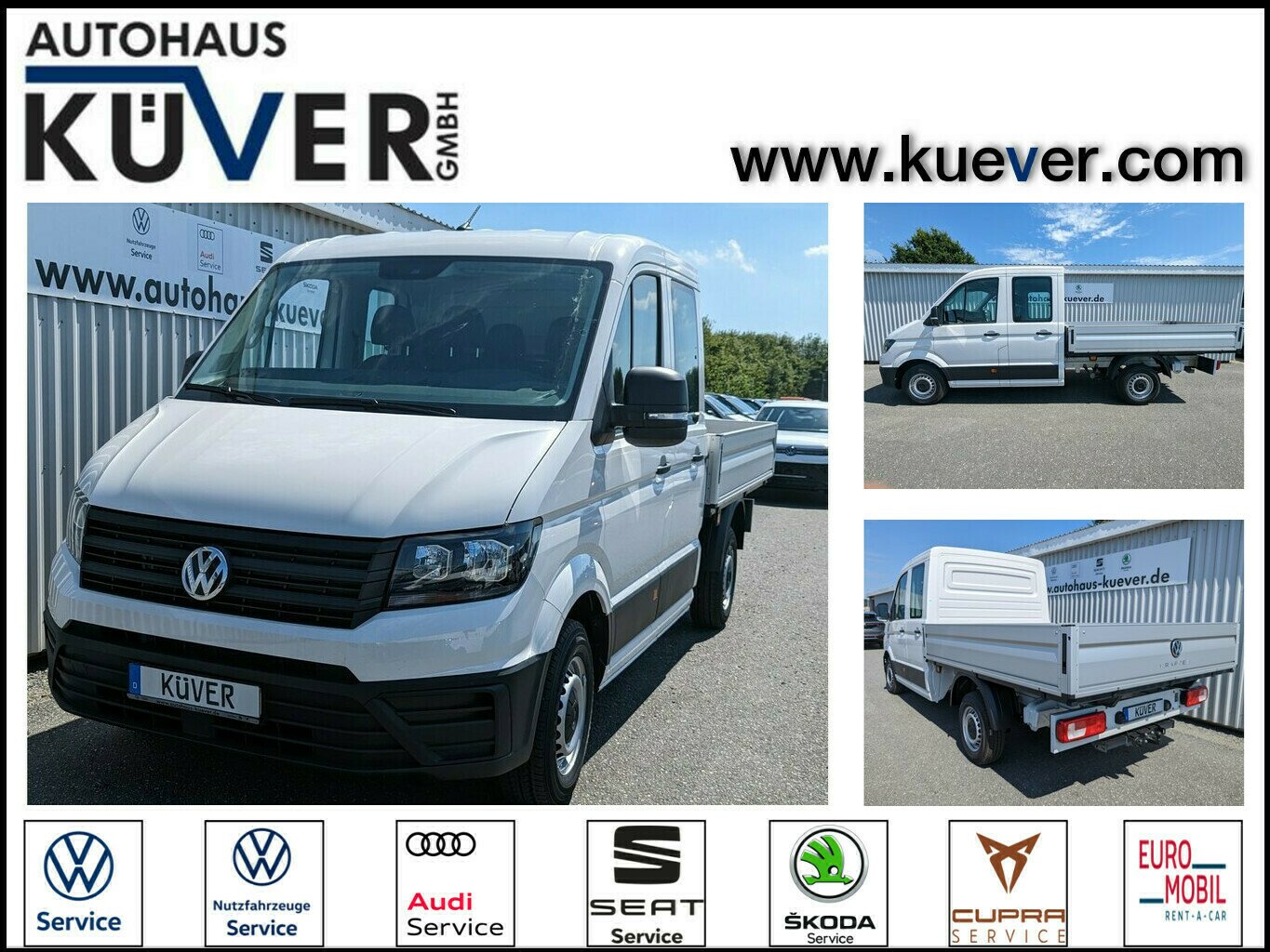 Volkswagen Crafter Doka 35 Pritsche MR 2,0 TDI Klima+AHK