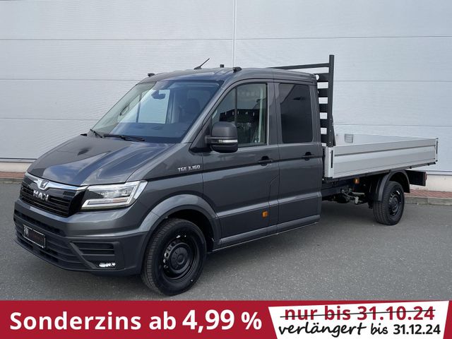 MAN TGE 3.160 Pritsche DOKA LR HECK AHK 3.5t ACC NAV