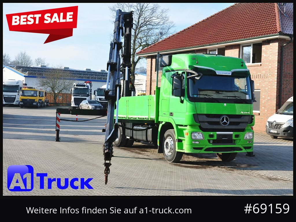 Mercedes-Benz Actros 1844 MP3, Kran MKG 291 HP 5+3 Funk, TÜV 06/2026