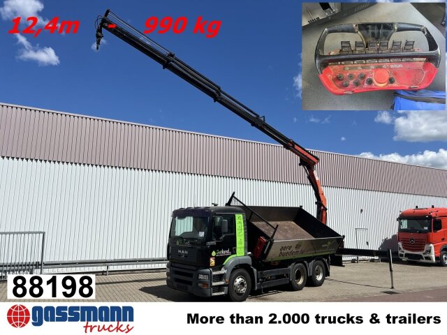 MAN TGA 26.363 6x4 BB, PK 16502 C Kran, absattelbar,