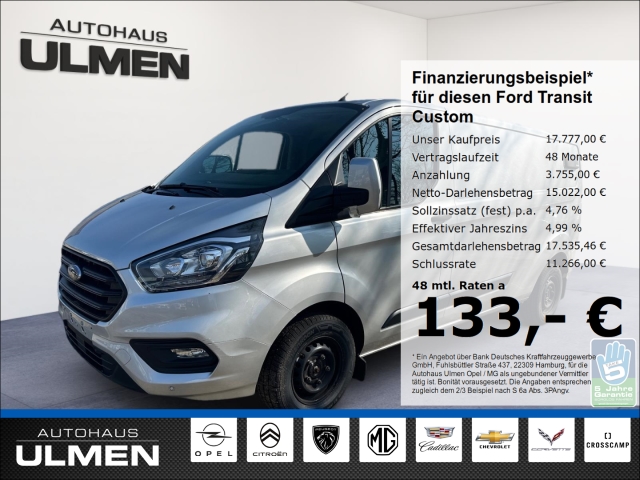 Ford Transit Custom Kasten L2 Trend 2.0 TDCi Radio+BT Klimaanlage PDCvo+hi Tempomat Bordcomputer Trennwand