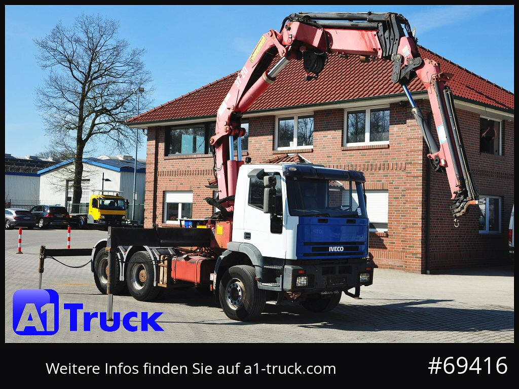 Iveco 420 6x4, HMF3722 Jib Funk Seilwinde,