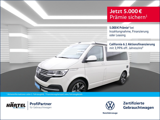 Volkswagen T6 CALIFORNIA 6.1 OCEAN 2,0 TDI DSG (+EURO6) Navi T6 CALIFORNIA 6.1 OCEAN 2,0 TDI DSG (+EURO6) Bluetooth Navi LED Klima Standhzg Einparkhilfe el. Fens