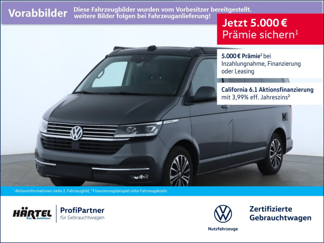 Volkswagen T6 CALIFORNIA 6.1 OCEAN 2,0 TDI DSG (+EURO6) Navi T6 CALIFORNIA 6.1 OCEAN 2,0 TDI DSG (+EURO6) Bluetooth Navi LED Klima Standhzg Einparkhilfe el. Fens