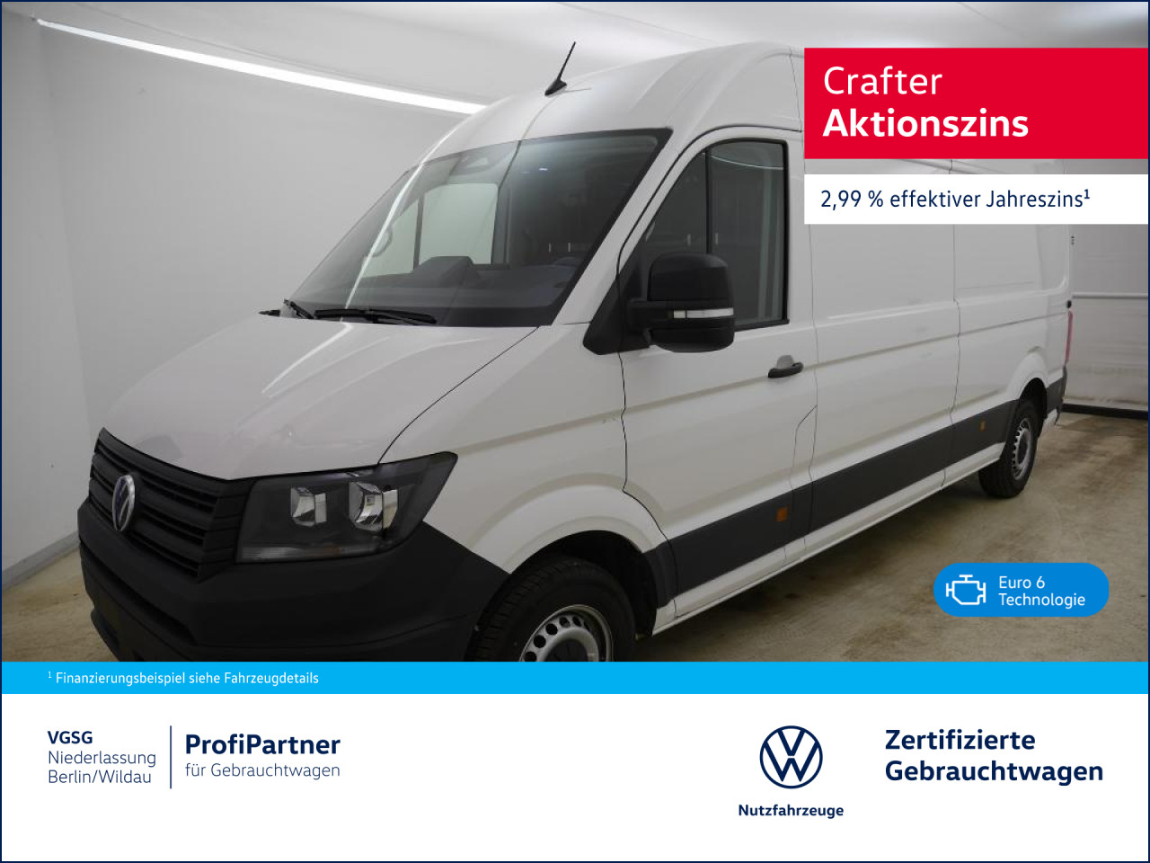 Volkswagen Crafter 35 Kasten Lang Neues Modell Vorb.AHK Euro6 Crafter 35 Kasten Lang Neues Modell Vorb.AHK Euro6 Klima ZV