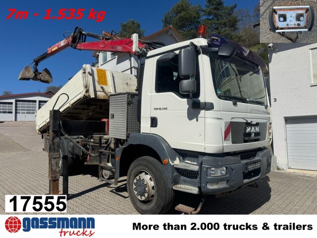 MAN TGM 18.340 4x4 BB mit Penz Kran 11.83 SH, Funk