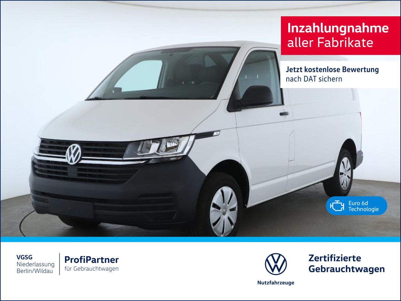 Volkswagen T6.1 Kasten Kurz AHK PDC Klima DAB GJR ZV
