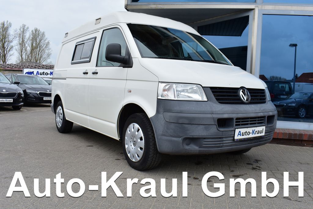 Volkswagen T5 Wohnmobil DPF TÜV neu zzgl. 351.-Euro MHD 3-Sitzer Klima el. FH el. Spiegel ZV AHK