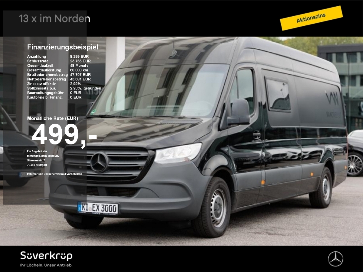 Mercedes-Benz Sprinter 319 WOHNMOBIL CAMPER V6 KÜCHE STANDH L3H2