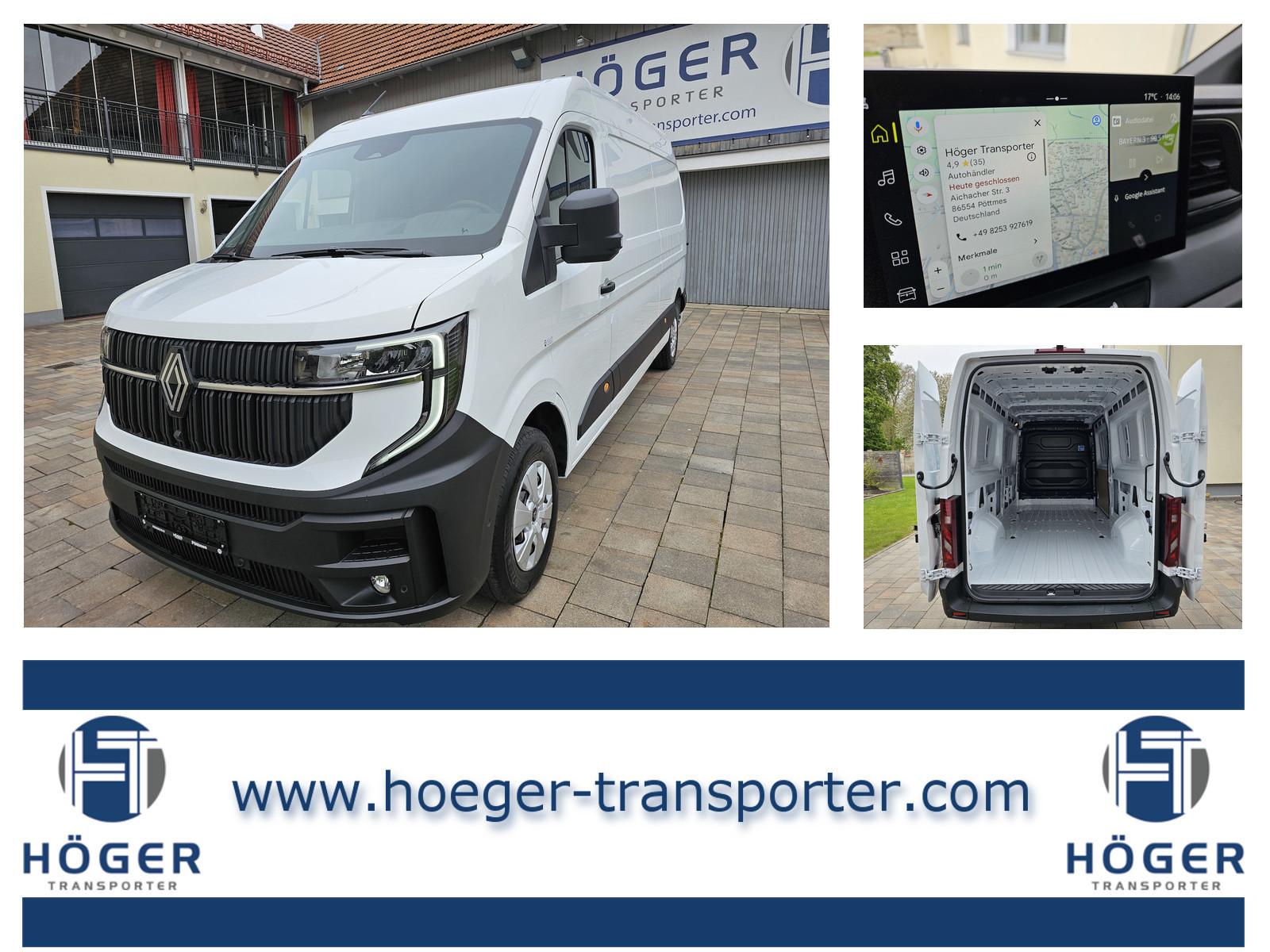 Renault Master L3H2 170 Neues Modell 10´´ Navi Kamera