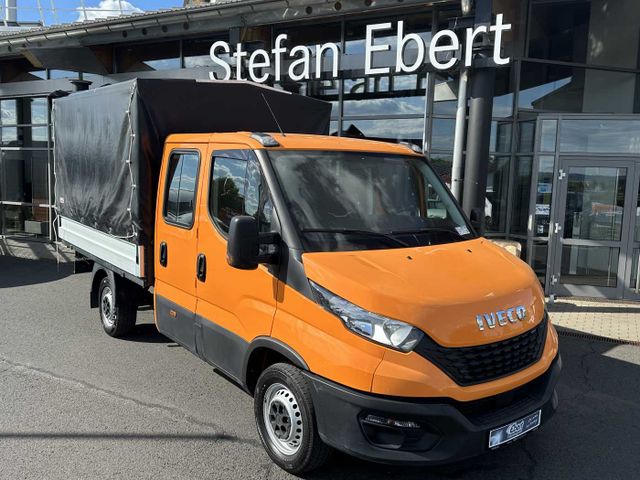Iveco Daily 35S14 Pritsche+Plane *AHK*Ladekran*7-Sitze