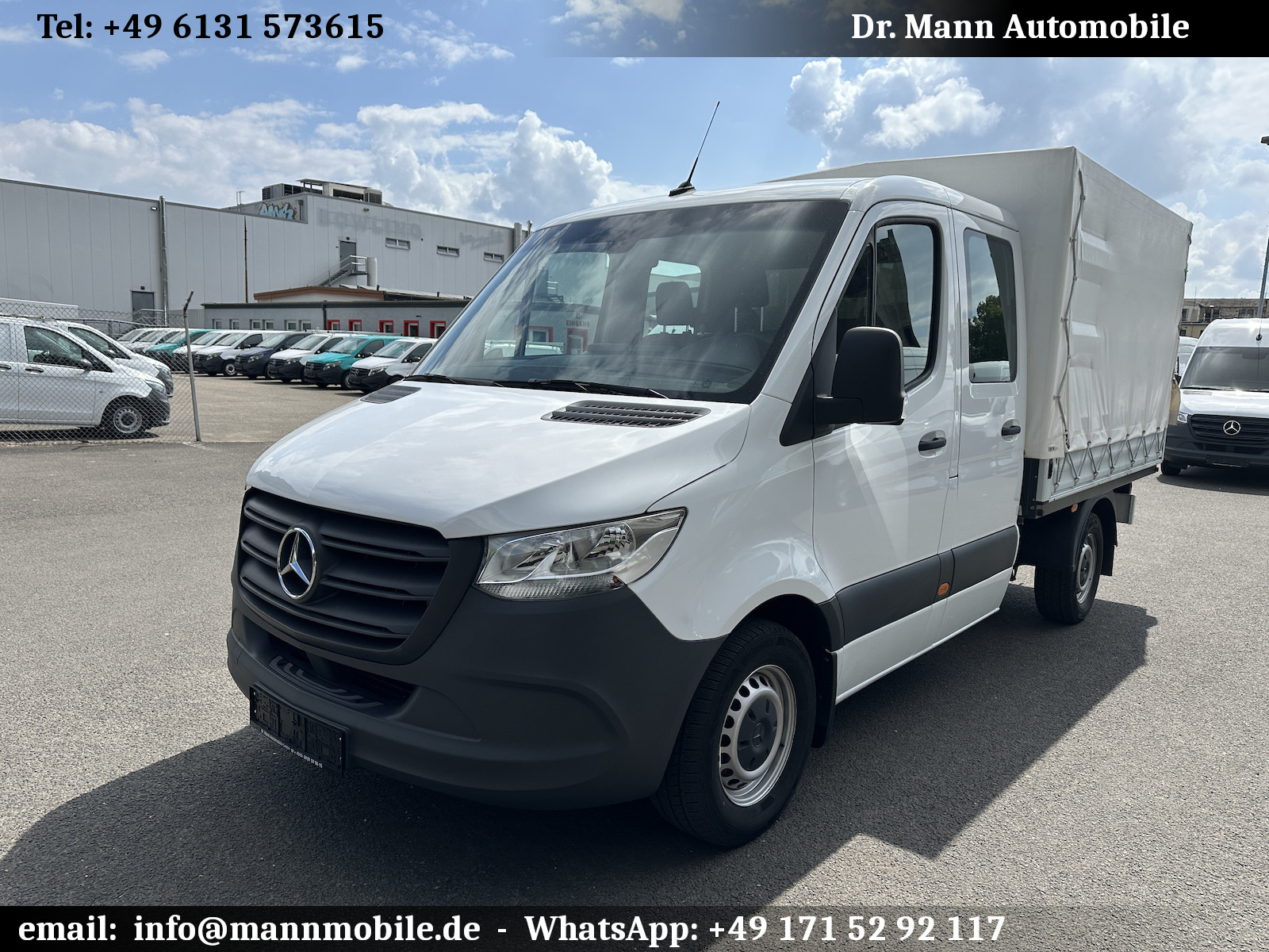 Mercedes-Benz Sprinter 314 CDI RWD L2 DoKa Pritsche Plane 3665er