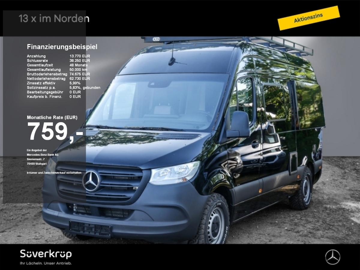 Mercedes-Benz Sprinter 317 Wohnmobil 24MGarantie Solar Küche WC