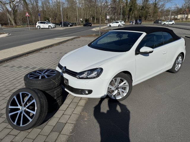 VW Golf Cabriolet Leder Sth WR SteuerkNeu Xenon 1a