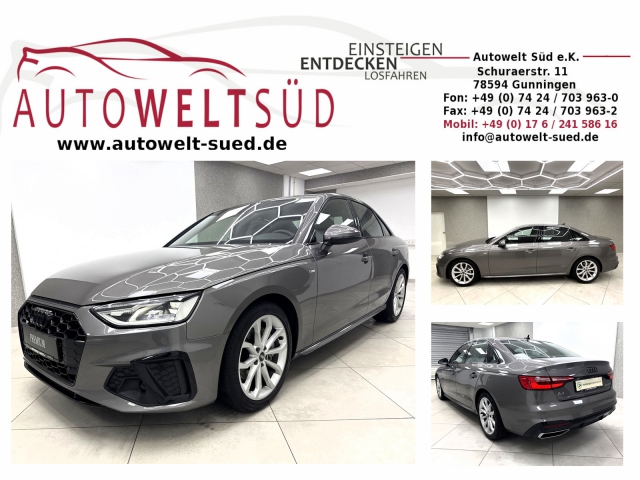 Audi A4 40 TFSi Limousine S Line Sport Optik RCam Navi