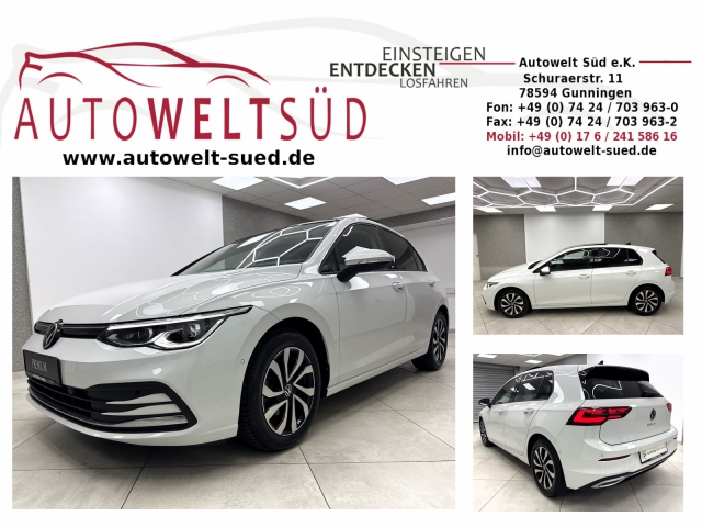 VW Golf 2.0 TDI Life Active Pano HUD Matrix ACC AHK Rcam Navi