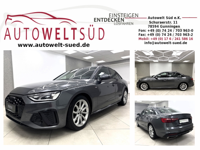 Audi A4 40 TFSi Limousine S Line Sport Optik RCam Navi
