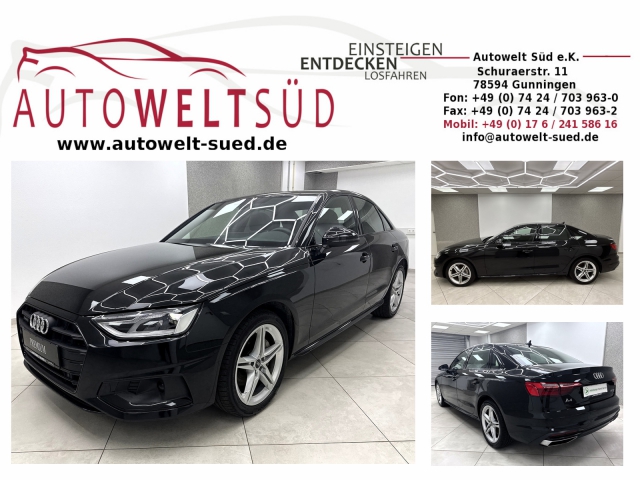 Audi A4 Limousine 2.0 TDI quattro Black VCkpt ACC Navi AHK Rcam Sound