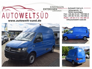 VW T6 Transporter 2.0 TDI DPF Hochdach Sortimo Klima